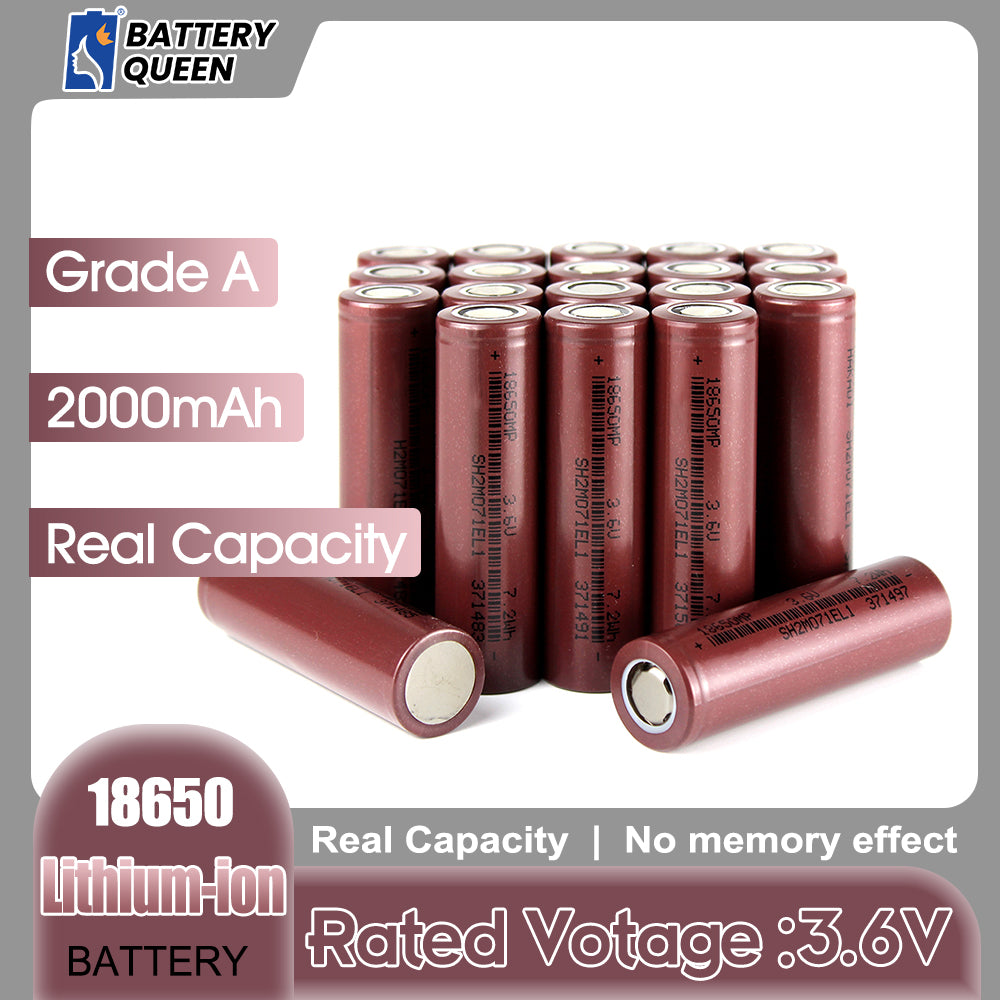 Grade A+ Cylindrical NCM Battery 18650 3.7v 1500-3350mAh