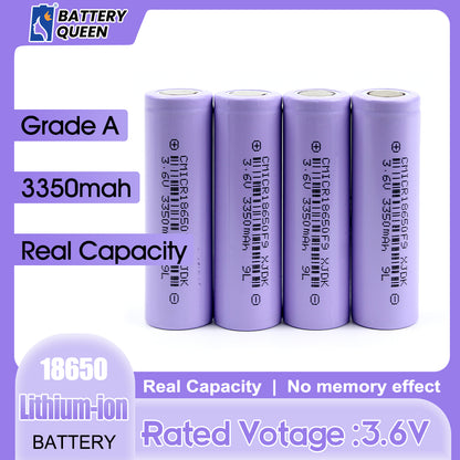 Grade A+ Cylindrical NCM Battery 18650 3.7v 1500-3350mAh