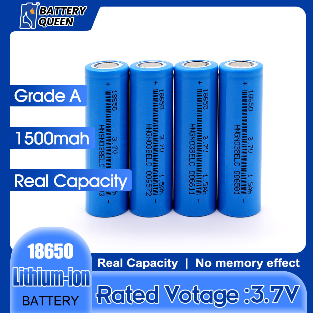 Grade A+ Cylindrical NCM Battery 18650 3.7v 1500-3350mAh