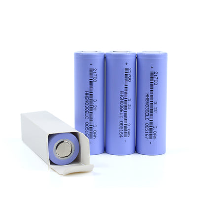 Grade A+ Cylindrical LiFePo4 Battery 21700 3.2v 3000mAh