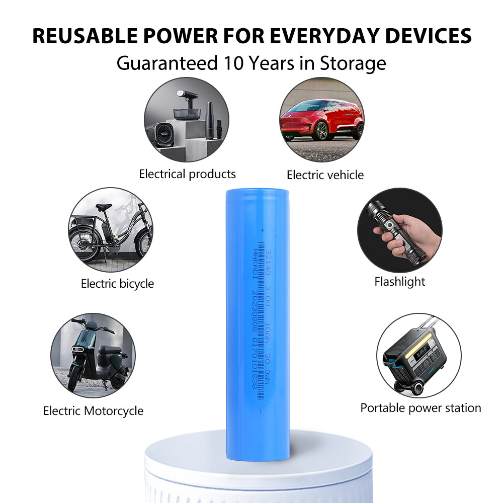 Grade A+ Cylindrical Sodium-ion Battery 32140 3v 10Ah