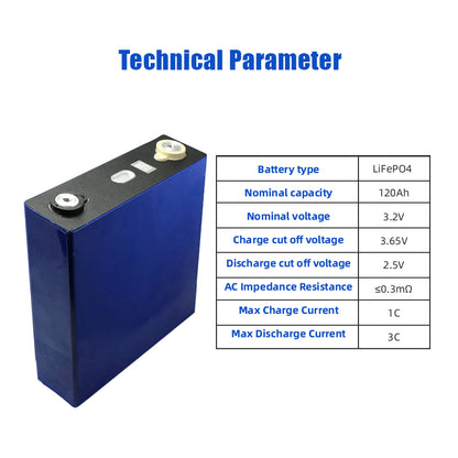 Grade A+ 3.2v 120AH LiFePo4 Battery