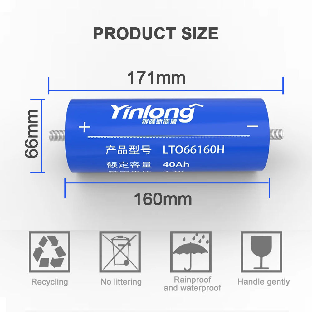 Grade A+ YinLong 2.3V LTO Battery