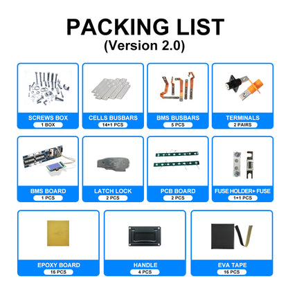 15kwh 48V 280AH/304AH Battery Stackable Kits