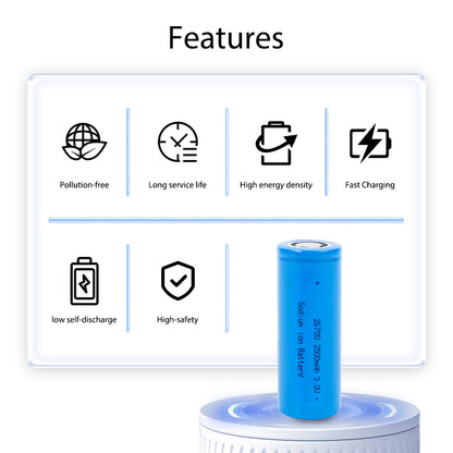 Grade A+ Cylindrical Sodium-ion Battery 26700 3.1v 3500mAh