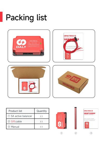 5A Active Balancer Hardware Version for 3-16S LiFePo4 Battery