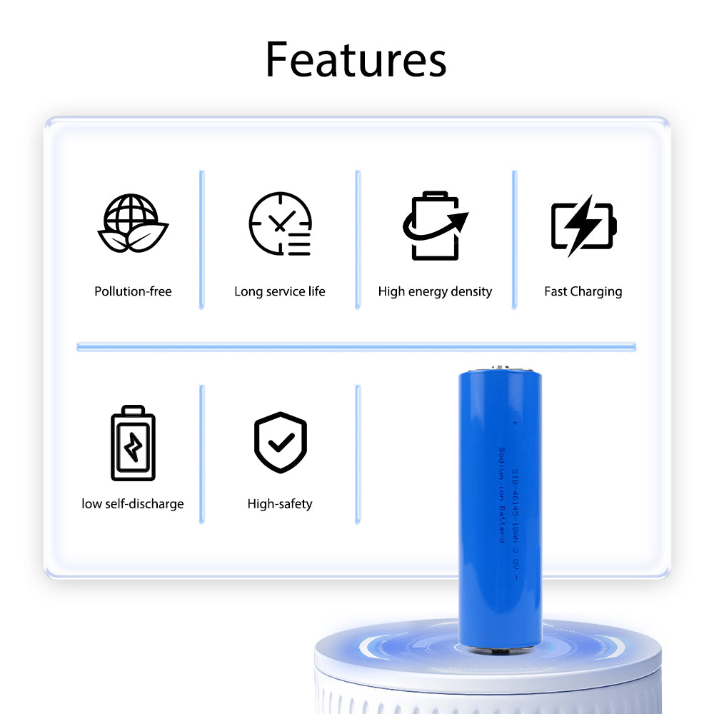 Grade A+ Cylindrical Sodium-ion Battery 46145 3v 18Ah