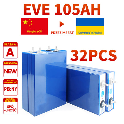 Free shipping to Ukraine Grade A+ 8000 cycles 105AH/280AH/304AH LiFePo4 Battery