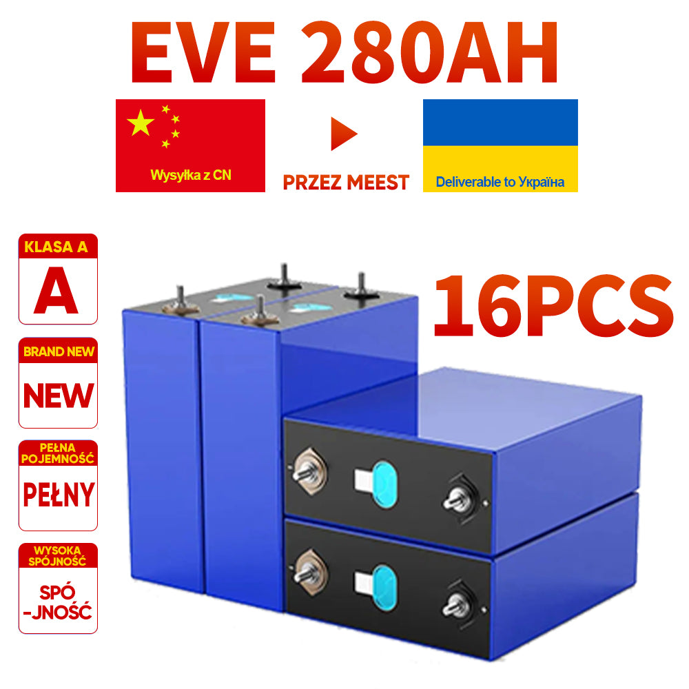 Free shipping to Ukraine Grade A+ 8000 cycles 105AH/280AH/304AH LiFePo4 Battery