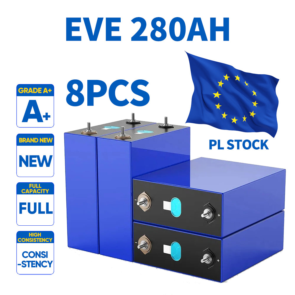 EU Stock Grade A+ 8000 cycles 3.2V 280AH/304AH LiFePo4 Battery