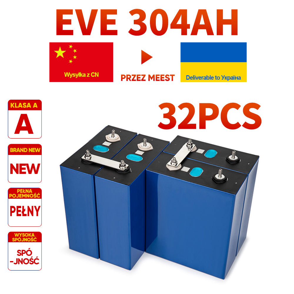 Free shipping to Ukraine Grade A+ 8000 cycles 105AH/280AH/304AH LiFePo4 Battery