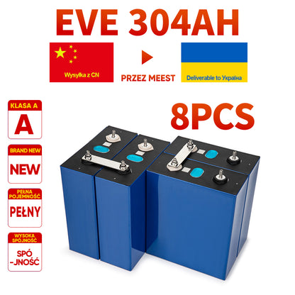 Free shipping to Ukraine Grade A+ 8000 cycles 105AH/280AH/304AH LiFePo4 Battery