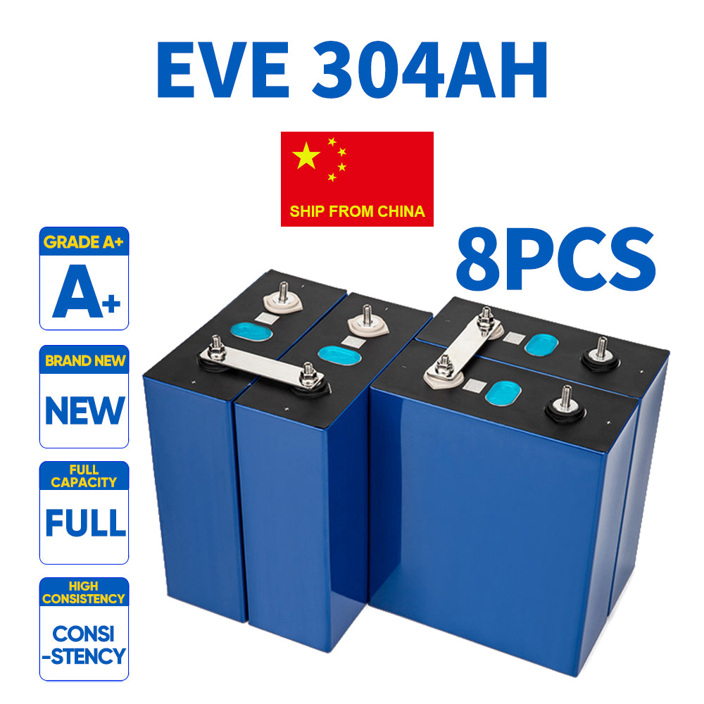 Grade A+ 8000 cycles 3.2v 105AH/280AH/304AH LiFePo4 Battery