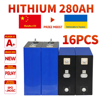 Free shipping to Ukraine Grade A+ 8000 cycles 105AH/280AH/304AH LiFePo4 Battery