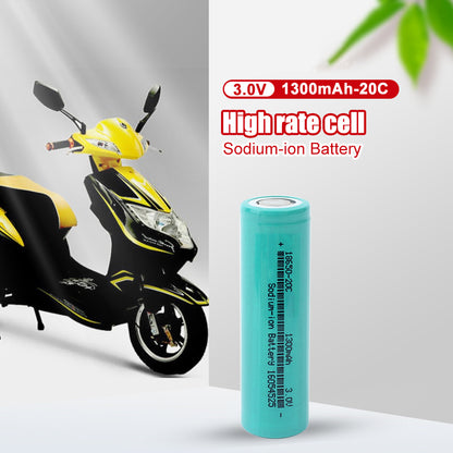 Grade A+ Cylindrical Sodium-ion Battery 18650 3V 1300mAh Discharge 20C